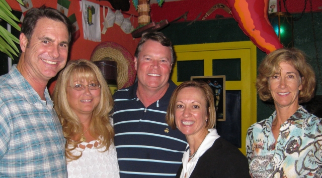 Eden Bentley and husband Vic, Terri and Clipper, and Denise Barnett Phillips