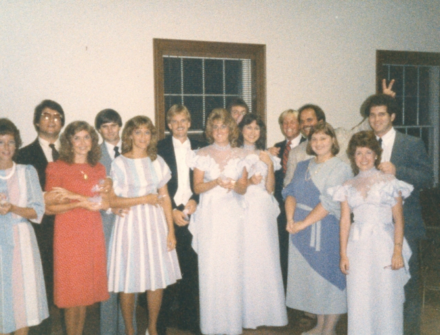 Mike and Debbi Carter, Cindy and Dennis Ross, the Templin boys, Kathy Springer, Beth McSween and other LHS grads, 8/84