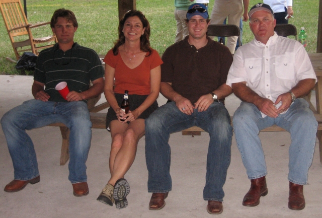 Shawn congratulates the low-country-shrimp-boil team for an excellent job, thats Jerad Combee, his friend Levi, and Neil Combee.  Thanks guys, it was awesome!