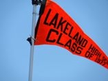 LHS '77 Alums fly this flag at every Orleans Jazz Fest!